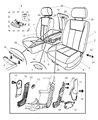 Diagram for 2006 Dodge Dakota Seat Cover - 1BJ801D5AA