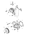 Diagram for Dodge Stratus Water Pump Gasket - MD315465