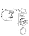 Diagram for Jeep Brake Booster Vacuum Hose - 68193933AD