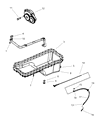 Diagram for 1999 Dodge Ram 1500 Dipstick - 5012559AA