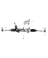 Diagram for Dodge Caliber Steering Gear Box - 5105528AC