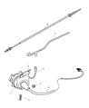Diagram for Dodge Dakota Accelerator Cable - 53031592AB