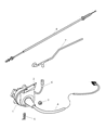 Diagram for 2005 Dodge Dakota Accelerator Cable - 53031592AB