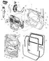 Diagram for 2007 Jeep Wrangler Door Lock Actuator - 4589277AE