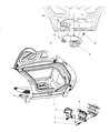 Diagram for Dodge Viper Rear Door Striker - 4642894