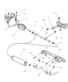 Diagram for 2001 Dodge Ram 1500 Catalytic Converter - 52103345AC