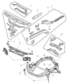 Diagram for Chrysler 300M Axle Beam - 5012966AD