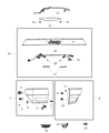 Diagram for Jeep Grand Cherokee Tail Light - 55079421AF