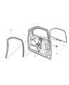 Diagram for 2006 Jeep Liberty Window Regulator - 4589265AA