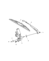 Diagram for Mopar Wiper Arm - 68006513AA