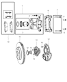 Diagram for Chrysler 300 Brake Caliper Bracket - 5137613AA