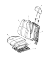 Diagram for 2011 Jeep Grand Cherokee Seat Cushion - 68086193AA