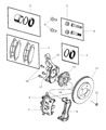 Diagram for 2006 Chrysler Pacifica Brake Caliper - R5103118AA