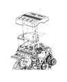 Diagram for 2011 Jeep Liberty Engine Cover - 53013900AE
