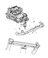 Diagram for 2008 Chrysler Pacifica Engine Mount Bracket - 4809963AE