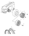 Diagram for 2004 Chrysler Pacifica Spare Wheel - 4743712AA