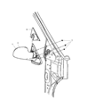 Diagram for 2006 Chrysler Town & Country Car Mirror - 4894405AF