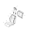 Diagram for 2010 Jeep Compass Seat Cover - 1RX35XDVAA