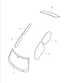 Diagram for Chrysler 300 Windshield - 68269889AA