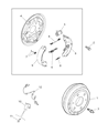 Diagram for Ram Brake Drum - 68317238AA