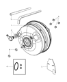 Diagram for Chrysler Town & Country Brake Booster - 4721802AC