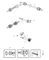 Diagram for Chrysler PT Cruiser Axle Shaft - 4668936AC