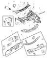 Diagram for 2004 Chrysler Sebring Dash Panels - 5056116AH