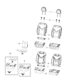 Diagram for 2021 Jeep Compass Seat Cushion - 68251149AB