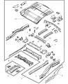 Diagram for 2005 Chrysler Pacifica Floor Pan - 5054180AA