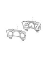 Diagram for 2007 Dodge Durango Instrument Cluster - 5172098AE