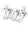 Diagram for 2009 Jeep Commander Seat Cushion - 1JF741DVAA