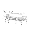 Diagram for 2021 Jeep Gladiator Parking Assist Distance Sensor - 4672768AE