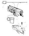 Diagram for 2011 Jeep Wrangler Antenna - 68068009AA