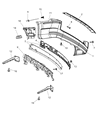 Diagram for 2010 Dodge Grand Caravan Bumper - 68048162AB