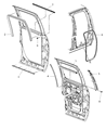 Diagram for 2010 Dodge Ram 4500 Door Seal - 55276164AH