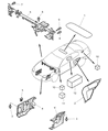 Diagram for 2005 Dodge Stratus Front Cross-Member - MR592093