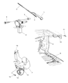 Diagram for 1996 Dodge Grand Caravan Wiper Motor - 4673010