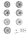 Diagram for 2013 Jeep Patriot Spare Wheel - 5105078AB