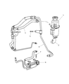 Diagram for Dodge Neon Power Steering Hose - 5272845AC