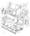 Diagram for 2000 Dodge Durango Cup Holder - SW151AZAA