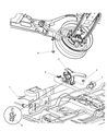 Diagram for 2005 Dodge Neon Parking Brake Cable - 4509893AE