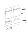 Diagram for Ram Door Hinge - 68195669AC