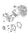 Diagram for Chrysler Timing Cover Gasket - 4792588AA