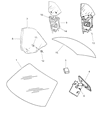 Diagram for 2000 Chrysler Sebring Car Mirror - 4724240AB