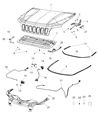 Diagram for Mopar Hood Latch - 68237158AB