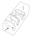 Diagram for 1999 Dodge Dakota Instrument Cluster - 56021655AD