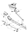 Diagram for 2007 Dodge Caravan Sway Bar Bracket - 4721062AA