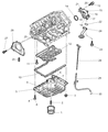 Diagram for Dodge Oil Pan Gasket - 4792608AB