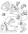 Diagram for Chrysler Sebring Fuel Door - 4814825AD