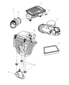 Diagram for Jeep Liberty Air Filter Box - 4880266AA